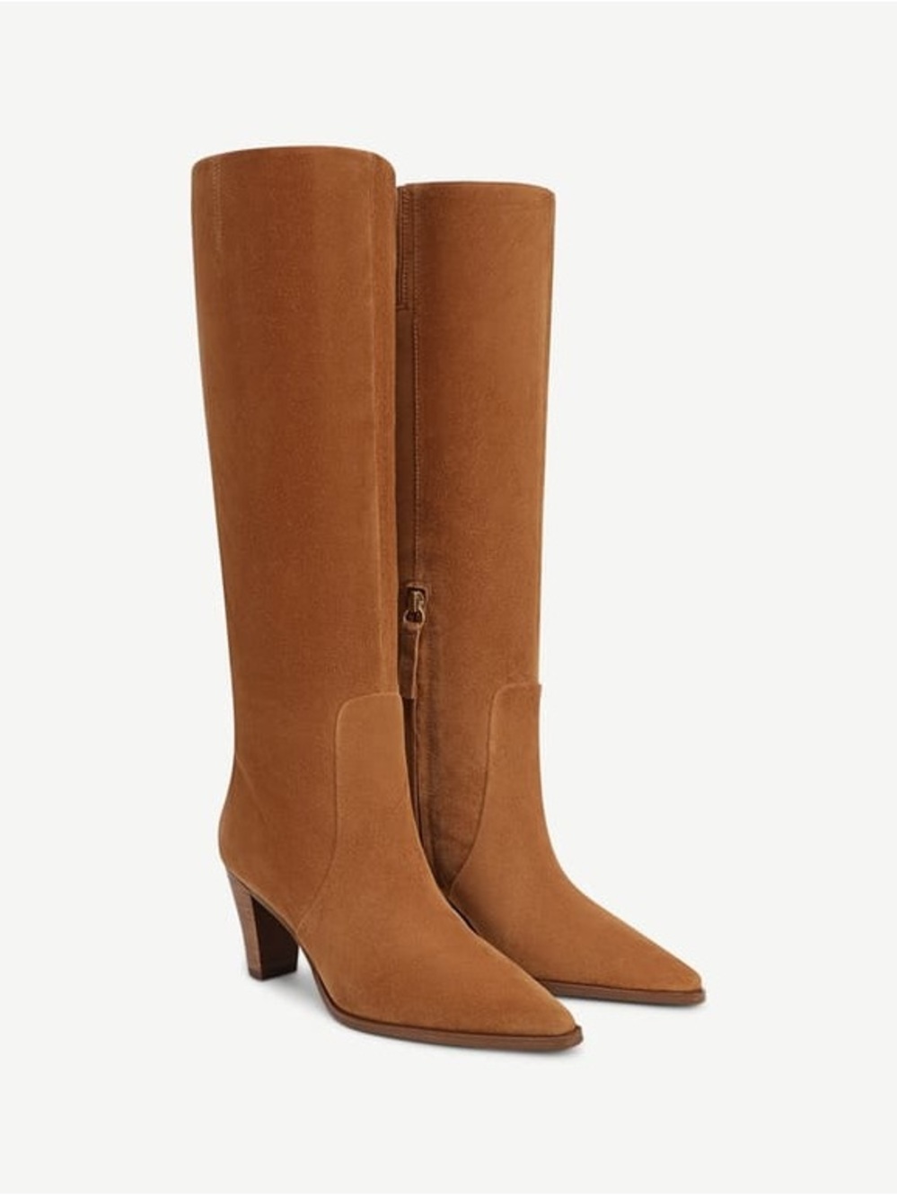 ♥️♥️ Franco Sarto Saddle Brown Suede Jaycen Knee High Boot